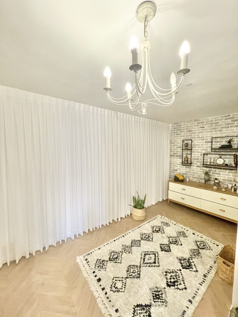 וילון בד לסלון